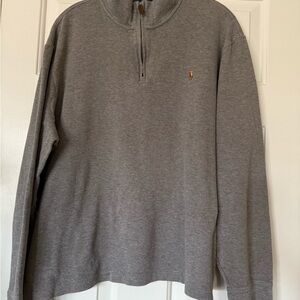 Polo Ralph Lauren Charcoal Zip-Up Sweater
